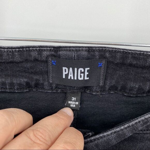 Paige Margot Straight Tie Waist Raw Hem Jeans 31 - Picture 7 of 11
